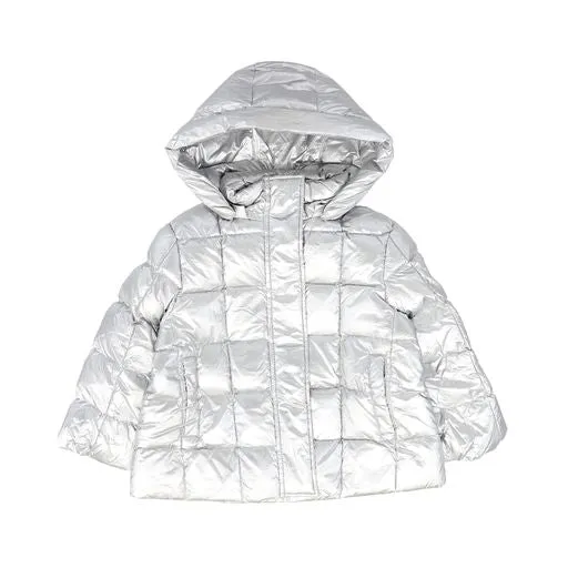 ADD SILVER QUILTED PUFFER COAT [Final Sale]