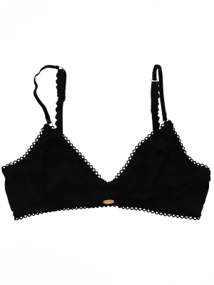 Black Bamboo Cup Bralette