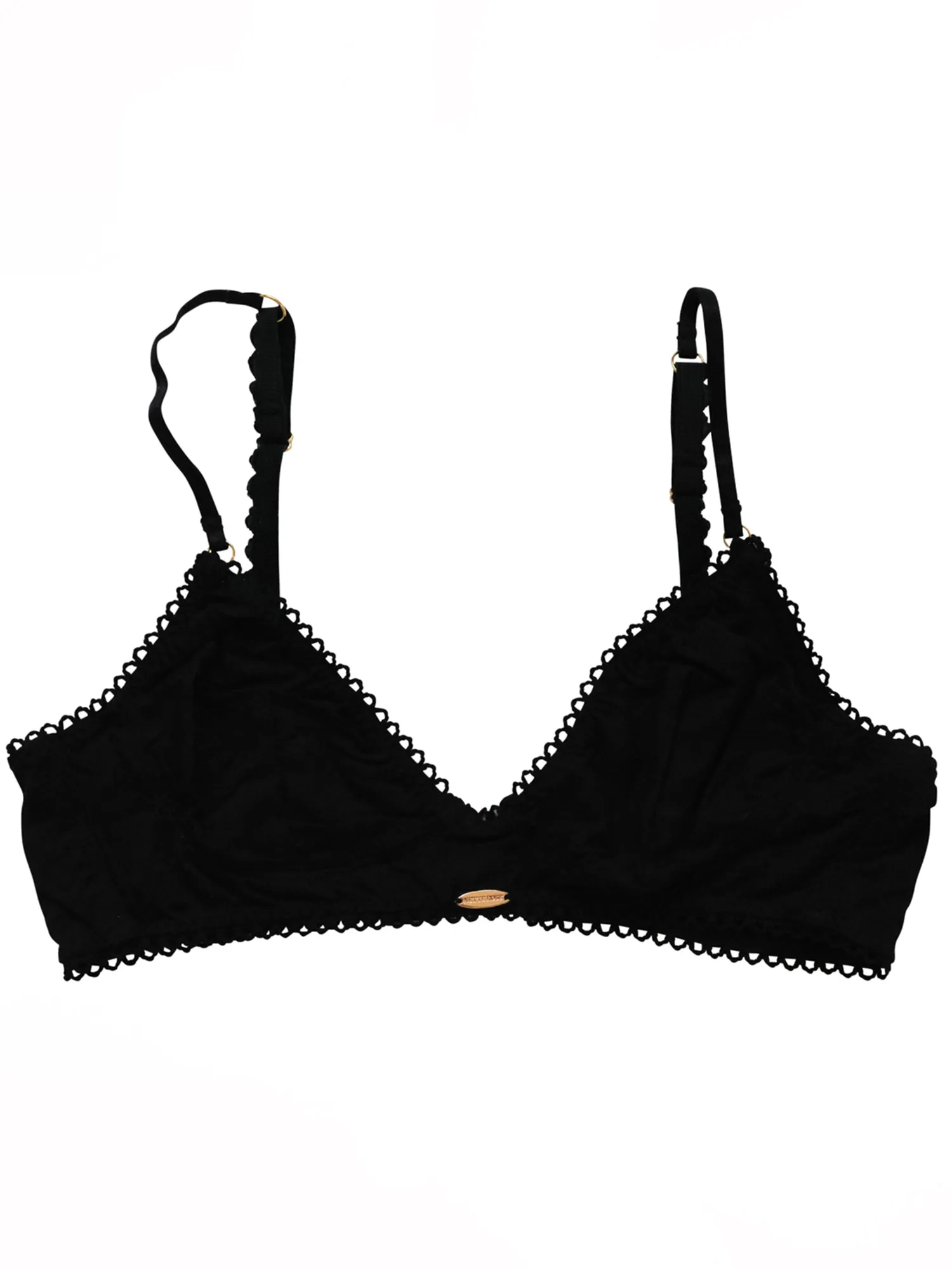 Black Bamboo Cup Bralette