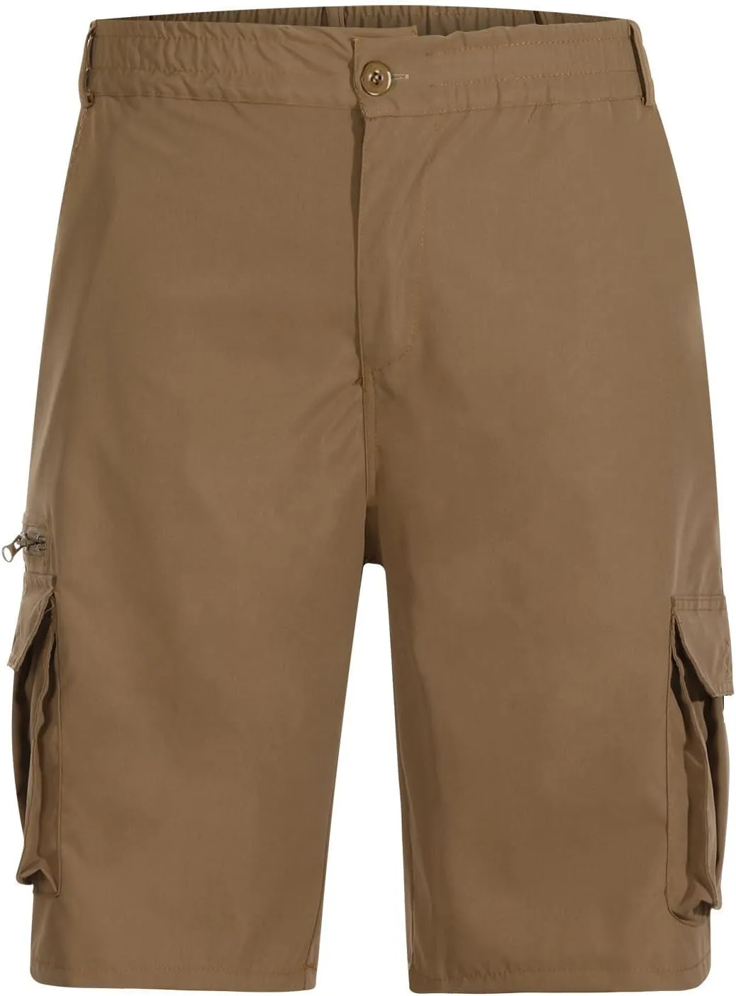 Mens Cargo Shorts Athletic Hiking High Waisted Shorts Summer Casual Knee Length Short Pants Tactical Pant with Pocket