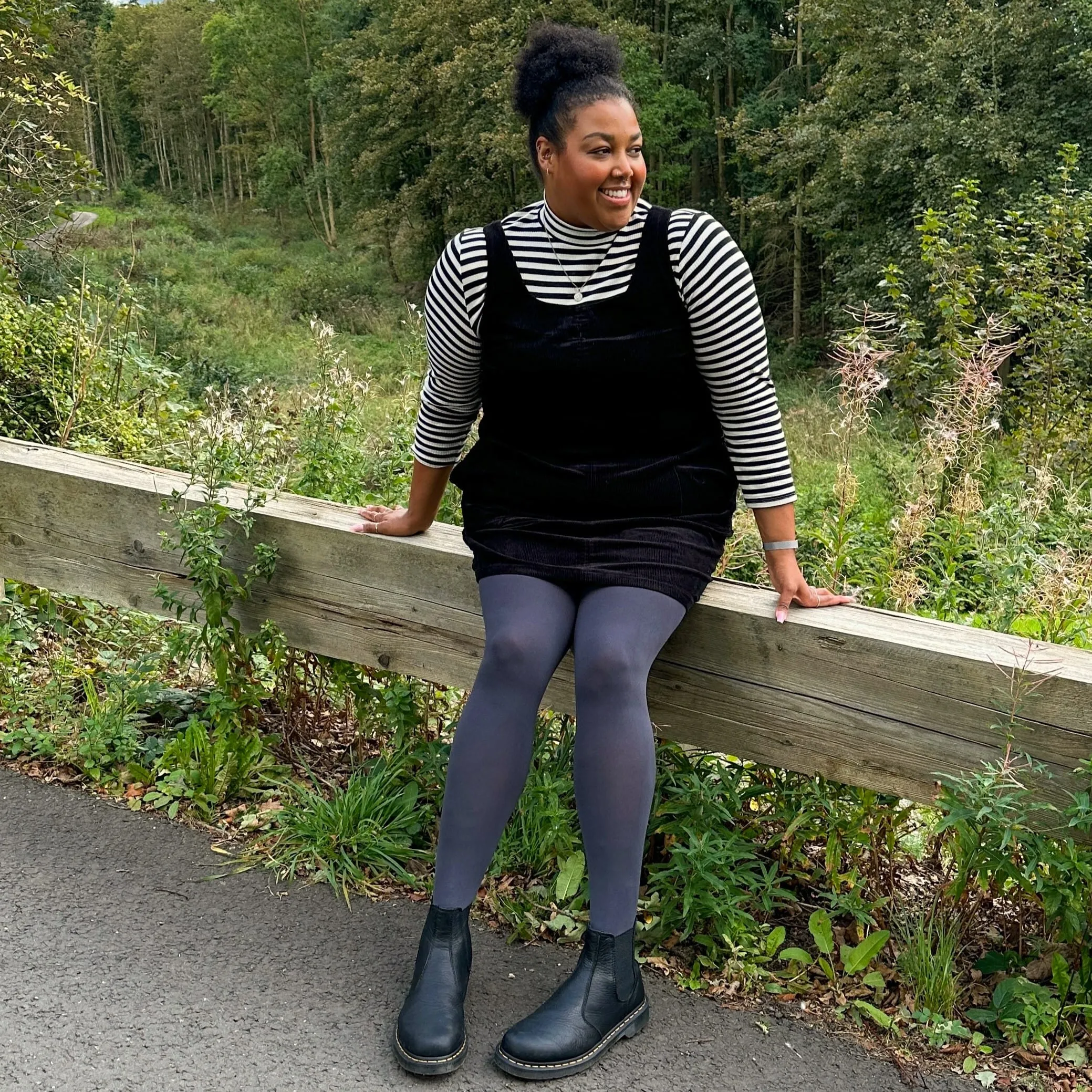Super Opaque 120 Den Tights - Slate