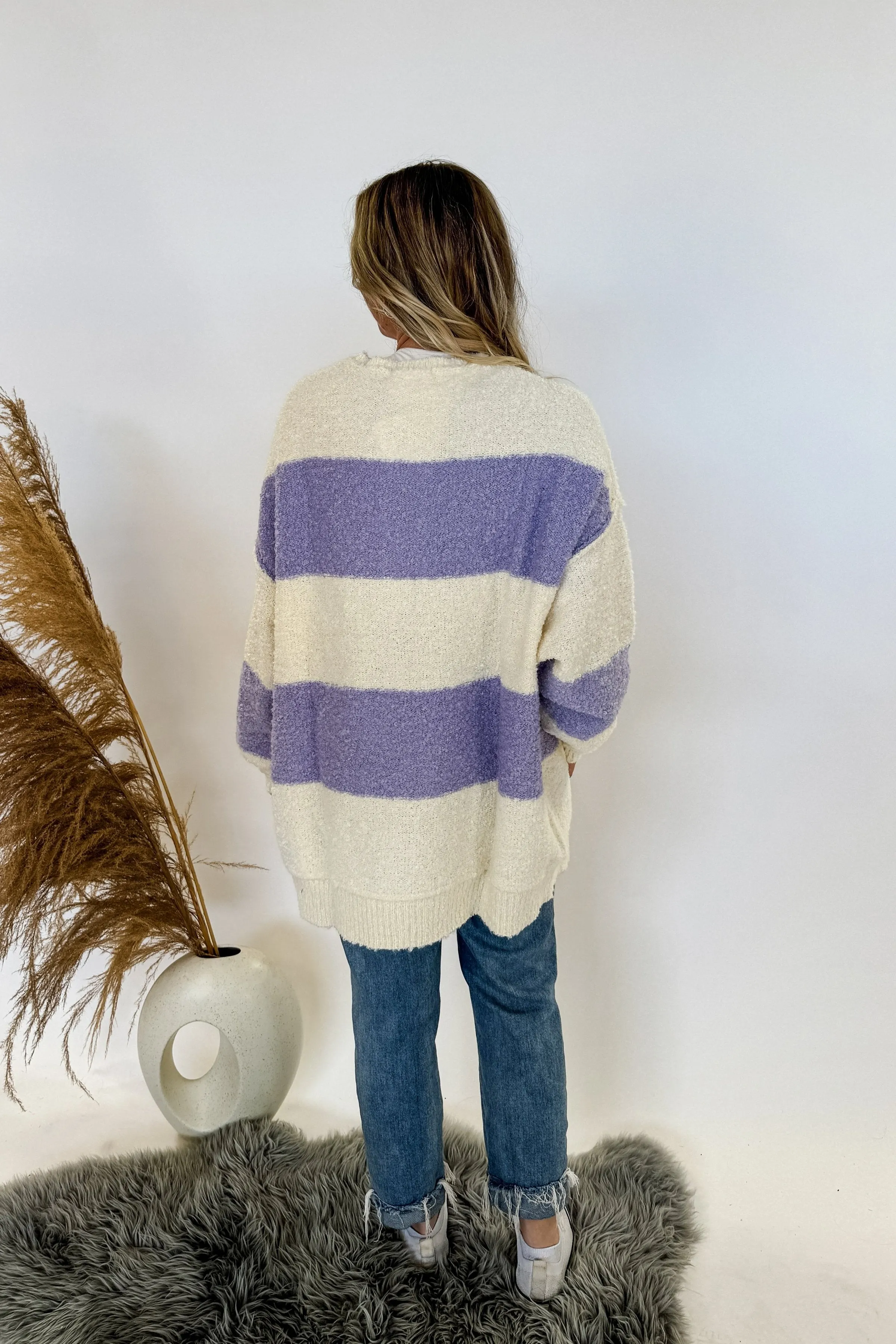 Sweater Oversized Stripes Over You