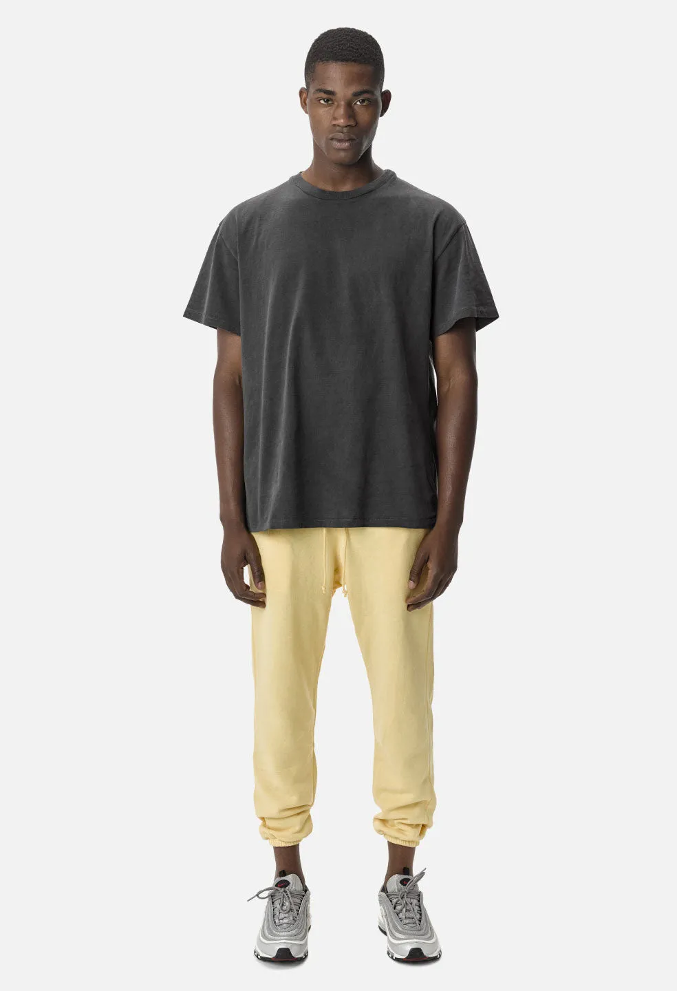 Vintage Fleece Sweatpants / Yellow