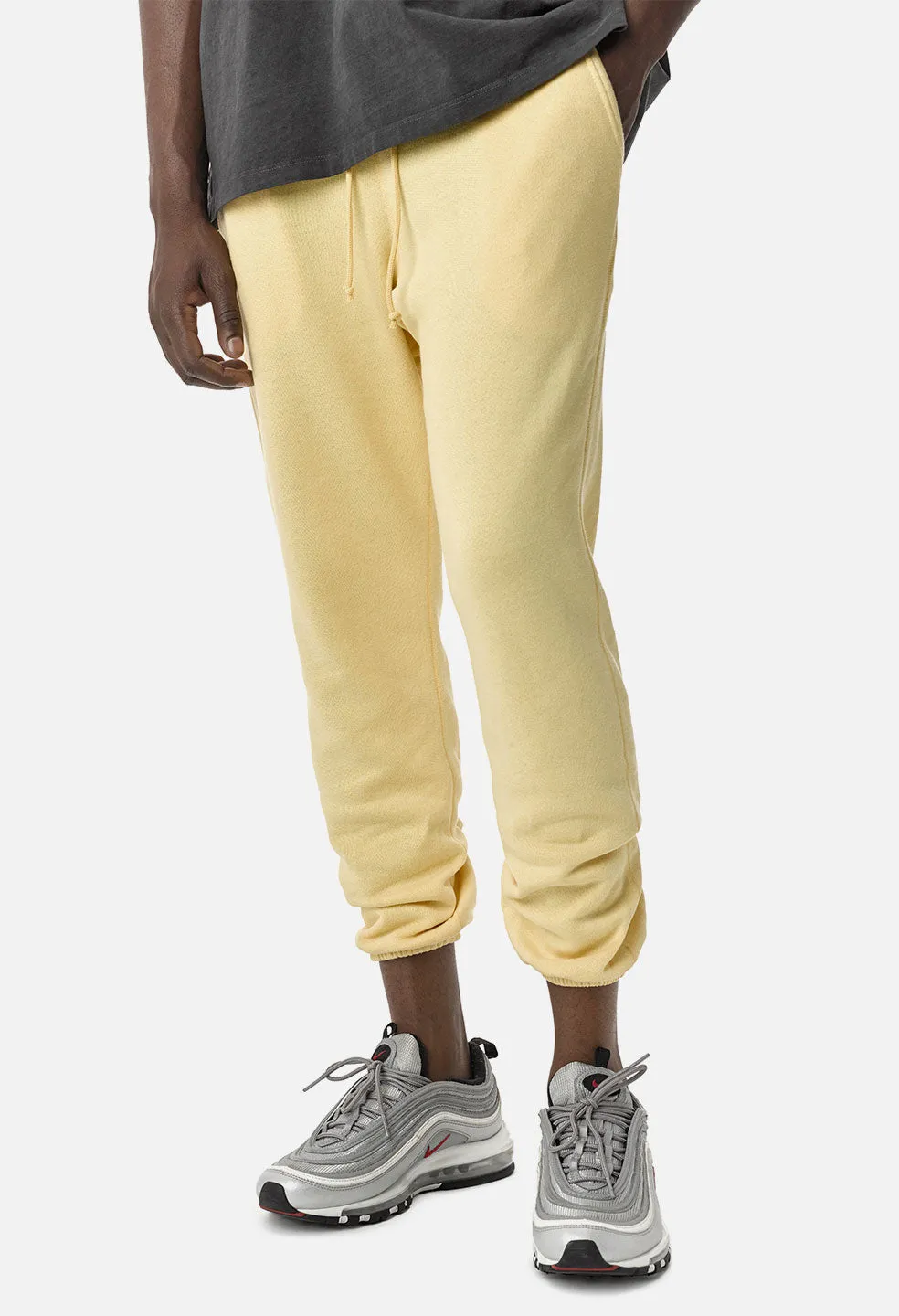Vintage Fleece Sweatpants / Yellow